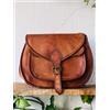 Fatto a mano Solido Pelle Donna Cartella Marrone Messenger Puro Vintage Handmade Capra