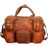 Fatto a mano Borsa Da Viaggio Duffle Vintage In Pelle Marrone Da Uomo 17" Per Weekend E Notte