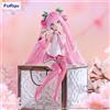 FuRyu Statua in PVC di Hatsune Miku come fermanuvole per noodles, Sakura Miku 2024 Pearl Color Ver., 15 cm