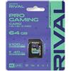Goodram Scheda MicroSD Goodram TGD-GGSM3AA0640R12, serie Rival, 64 GB, classe V30, UHS-I U3, con adattatore