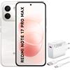 XIAOMI Smartphone Xiaomi Redmi Note 17 Pro Max 5G, 8GB di RAM, 512GB di memoria, colore Cloud Blush, con caricabatterie da 120W