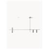 Westwing Collection Lampada a sospensione grande Cassandra - Argento