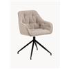 AC Design Sedia girevole imbottita in bouclé Brooke - Beige