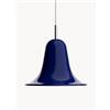 Verpan Lampada a sospensione piccola Pantop, Design Verner Panton - Blu, Argento