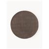 Westwing Collection Tappeto rotondo in lana tessuto a mano Zayne - Taupe