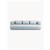 Micadoni Divano 3 posti in ciniglia Jenny, larg. 226 cm - Blu