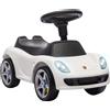 AIYAPLAY Auto cavalcabile a spinta per bambini 18-36 mesi con clacson, fari e suoni, bianco | Aosom Italy