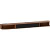 HOMCOM Mobile TV sospeso con cassetto ribaltabile e 2 ripiani, 180x24x16 cm, noce | Aosom Italy