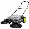 Outsunny Spazzatrice manuale 68 cm con contenitore da 24 L e manico regolabile | Aosom Italy