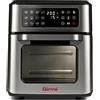 Girmi FG97 Friggitrice ad Aria 12 Litri e Forno Elettrico, 1600-1800W, 12 Programmi Preimpostati, Cestello Rotante & Girarrosto, Vassoio Raccogli Grasso, Display Digitale, Accessori, Grigio Acciaio