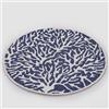 EDG Enzo De Gasperi Sottopiatto Coralli Rotondo D 36 Cm Bianco Blu