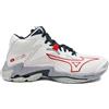 Mizuno Wave Lightning Z8 Mid White/Salsa/Black