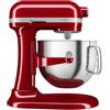KitchenAid 5KSM70SHXEER Sbattitore con base 375 W Grigio, Rosso, Acciaio inox"