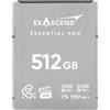 Exascend Essential Pro CFexpress Type-B 4.0, 3750 MB/s, scheda di memoria 512 GB"