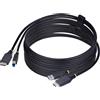 Cavo KVM Startech.com HDMI - USB 5Gbps 3m Nero [HU12210-KVM-CABLE]