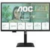 Aoc Monitor Led 27'' Aoc Q27P4U QHD 2560x1440 4ms classe C Nero