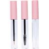 Gcroet Tubo vuoto per mascara 3 pezzi Tubo e bacchetta vuoti per mascara da 10 ml, tubi ricaricabili per lucidalabbra ed eyeliner per olio di ricino..