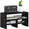 Furinno Hermite Libreria con scaffale organizzativo da scrivania, Legno ingegnerizzato, Espresso, 19.8 (D) x 41.7 (W) x 23.6 (H) cm