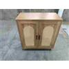 Garvee Credenza singola a 2 ante, armadio ausiliare con frontale in vimini | In vimini sintetico, pannello MDF + PB, stile naturale, per soggiorno, sala da pranzo, ingresso, legno