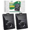 EZ SPARES Confezione da 2 filtri HEPA Rainbow E2 per serie E2, compatibili con parte # R12179 e R12647B, lavabili e riutilizzabili