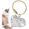 Bizhubmat Bottiglia per Capelli di Gatto - Portachiavi per PeliDi Gatto, Portachiavi per Raccogliere PeliDi Cani E Gatti, Ciondolo Porta Pelo DiGatto Idea Regalo per Amanti degli Animali Domestici