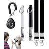 BWOOOWE 2 Fischietti per Cani Addestramento con Clicker E 2 Lacci da Collo Fischietto Ultrasuoni Richiamo Regolabile Fischietto Silenzioso per Cani Set Training Obbedienza