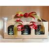 Generico Miele di Acacia Confezione Regalo, 3 Vasetti da 250g con Spargimiele, Nastro Decorativo