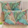 PETTI Artigiani Italiani - Coppia di Federe Cuscino 145x40 cm in Microfibra, Cuscini Arredo Camera da Letto, Divano, Salotto, Set 2 Fodere Copricuscino, Federa Tropical Multicolor, 100% Made in Italy