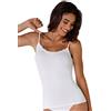Lovable Top Spallina Stretta in Viscosa con Scollo in Pizzo