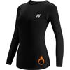 MEETWEE Maglia Termica Donna, Maglia a Manica Lunga Compression Maglietta Biancheria Intima Sport T-Shirt Baselayer da Corsa Ciclismo Fitness