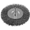 Bosch Accessories Bosch 2609256532 - Spazzola circolare per fresatrice, filo metallico ondulato, 6 x 100 mm, Argento