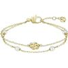 BOSS - Bracciale da donna regolabile color oro con perle a doppio filo | Collezione DOUBLE B MIRELLE, SKU: 1580808