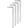 QUARKZMAN 4pz T15 Chiave Torx Antimanomissione Chiavi Stella Chiave 6 Punti | Forma L Utensile Manuale, Acciaio Cromo-Vanadio, per Riparazioni Automobilistiche/Domestiche