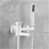 ZYCDP Miscelatore per Vasca da Bagno a Muro Miscelatore Monocomando in Ottone Miscelatore per Vasca da Bagno con Doccetta, Bianco