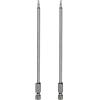 QUARKZMAN 2 Pezzi T10 Punta A Stella Torx A Sezione 1/4 Asta Lunga 6 (150 Mm) Magnetica Senza Foro Punta Antimanomissione 6 Punte Stella Acciaio S2 Utensili Per Avvitatori Elettrici