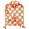 Relaxdays Griglia per Rampicanti in Legno, Pieghevole a Fisarmonica, Autoportante, Esterni, Giardino, 100x165x30,Marrone