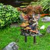 Generic Palo da giardino in acrilico a forma di fungo, decorazione acrilica da giardino per interni ed esterni, idea regalo per ornamenti in vaso di fiori e abbellimento del paesaggio, adatto per cortili e