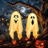 badaren 2 Pezzi Luci Fantasma di Halloween, Fantasmi da Appendere | Fantasma Halloween Decorativo con Luci con LED. Decorazioni Fantasma di Halloween Ideali per Cortile, Spettrale e Luminoso