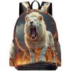 TPISLI Zainetti Lion Bambina 9 Anni Borsa Scuola Animal Lion Ragazza Classe 8, Backpack Leggero Resistente Ritorno a Scuola Gita Viaggio Uso Quotidiano Tempo Libero