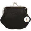 Gusti Leder Portamonete - Gusti -Fenja borsellino portamonete monete vintage vera pelle festa disco pratico unisex piccolo nero