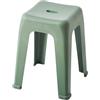 WITEN&NOCK Sgabello da bagno in plastica, 30 x 30 x 47 cm, colore: verde
