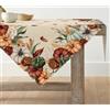 Artoid Mode Tovaglia Autunnale Fiori Foglie Zucche 85x85 cm | Stagionale Fall Biancheria da Tavola Decorativa per Cucina Interni Vacanze Feste