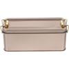JOINPAYA Porta Biscotti In Latta Oro Contenitore Con Coperchio Stile Vintage Per Fette Biscottate E Snack Cucina