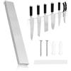 Euablfo Portacoelli Magnetico, Magnetica per Coltelli 30cm, Striscia Magnetica in Acciaio Inossidabile, Nessuna Perforazione Richiesta, Calamita per Coltelli da Cucina per Utensili Cucinalt