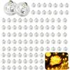 AUEJACKY 50 pcs Mini LED Palloncini Luci Palloncino rotondo a LED Palloncini Luci Led Lanterne di Carta Matrimonio Compleanno Festa per Feste, Halloween, Palloncini Decorazioni Floreali Natale