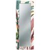 Lupia - Specchio da Parete Lungo MIRROR FANTASY BANANA LEAVES BEIGE 52x152 cm, Design Moderno, Cornice Legno Stampata, Per Camera, Soggiorno, Ingresso, Appendibile Verticale/Orizzontale