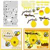 BENECREAT Fustelle A Nido d'Ape per La Realizzazione di Biglietti, Modello in Acciaio al Carbonio Ape, Fustelle in Metallo per Goffratura, per Carta, Fai da Te, Scrapbooking, Album, Artigianato