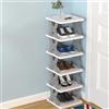 AMAPOLAS Scarpiera Pieghevole Modulare; Multistrato Scarpiera Slim Salvaspazio Portatile Scarpiera Alta E Stretta Antipolvere Scaffale Organizzativo Scarpiera Torre Verticale per Scarpe