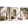 FajerminArt 3Pcs Quadri Moderni Casale Rustico Natura Morta Stampa Su Tela Con Cornice Moderno Botanico Quadro Pittura Scala Paglia Cappello Stampe Da Parete Decor Per Soggiorno Camera da letto Cucina 30x40cmx3
