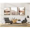 MKHFUW Set di quadri decorativi moderni in stile bohémien, senza cornice (40 x 60 cm, 3 pezzi, poster 10)